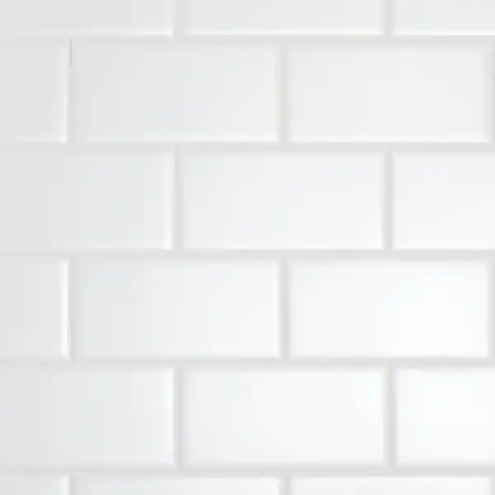 Bright White Daltile Glazed Ceramic Subway Wall Tile